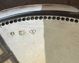 English silver salver 7 3/4" diameter