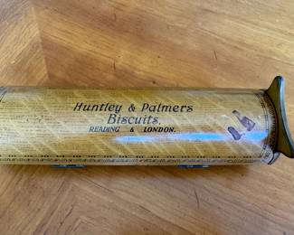 Huntley & Palmers hunt scene biscuit tin   2.5"h x 9.5"w x 2.75" d