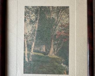 Wallace Nutting hand colored photograph