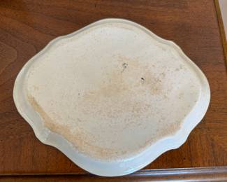 Late 18th c. - early 19th c. New Hall teapot stand                                                                6.5"x 8" 