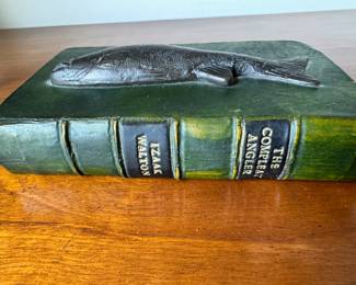 Compleat Angler paperweight  3.5" x 5.5"