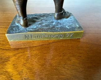 M. Lindenburg bronze  8.5"h