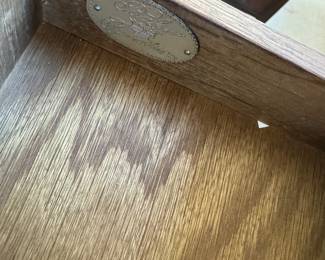 Vintage Baker desk                                                                         29"h x 60"w x 24"d     as found  