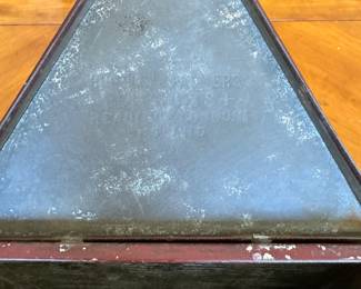 Huntley & Palmer antique biscuit tin                                  7.5"h x 6.25" 