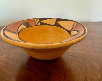 Hopi pottery bowl  2.5"h x 5.25" diameter 