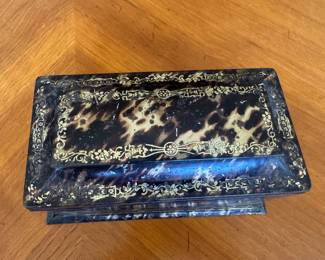 William Crawford biscuit tin                                                                    4.5"h x 8.5"long x 5"w 