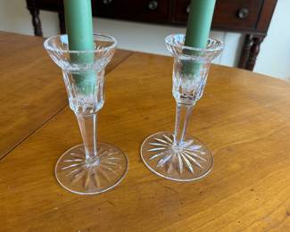2 Waterford candlesticks - slightly different