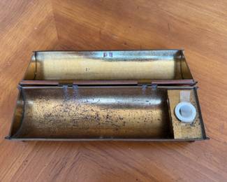 Huntley & Palmers hunt scene biscuit tin   2.5"h x 9.5"w x 2.75" d