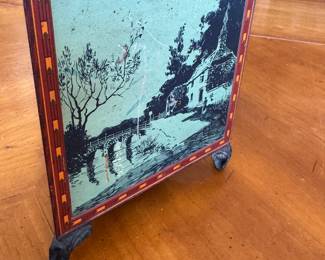 Huntley & Palmer antique biscuit tin                                  7.5"h x 6.25" 