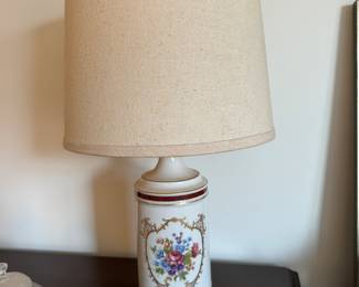 Vintage porcelain lamp