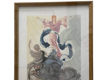 This is one of six Dali prints that are framed together. It was impossible to get a good photo of the piece.