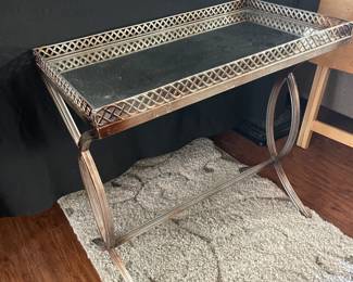 Mirror top tray stand $15