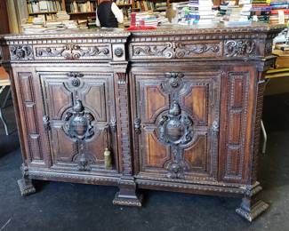 18th. C. Carved Walnut Buffet
