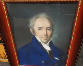 Antique Pastel Portrait of the Tutor for the Prussian King