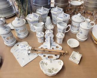 19th. C. Cannister Set & Utensils