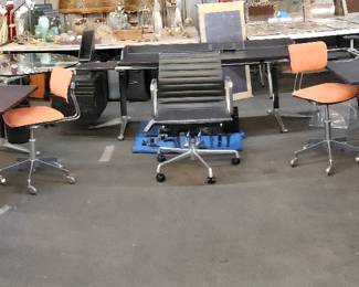 Our Enormous Modular Desk Unit by Bruce Burdick for Herman Miller - sorry, difficult to see with all the background!