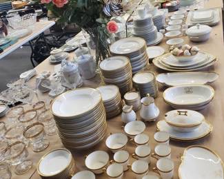 Large Formal Limoges Dinner Service