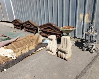 Large Antique Lantern & Architectural Elements