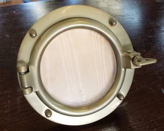 Asprey Brass Porthole Picture Frame, ca. 1930