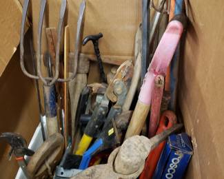 Vintage Wood Handled Garden Tools