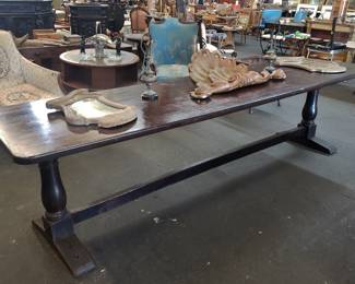 Long Early 19th. C. Spanish Refectory Table