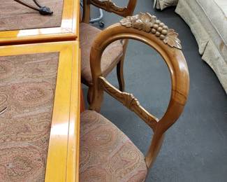 Pair, Victorian Walnut Balloon Back Side Chairs 