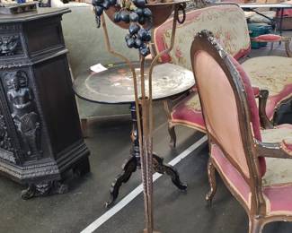 1920s Iron Plant Stand / Torchere