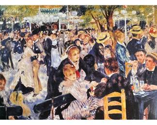 RENOIR ART COLLECTOR'S GUILD PRINT | “Bal du Moulin de La Galette” 20 x 27 in sight Print on paper from The Art Collectors Guild Titled and named underneath in gilt frame