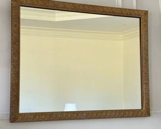 ANTIQUE GOLD LEAF MIRROR | Later glass