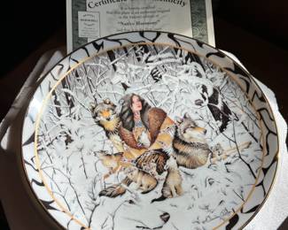 Danbury mint porcelain plates collection; Heinrich Germany Villeroy & Boch Plates; Franklin Heirloom Fine porcelain plate collection and others