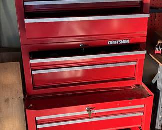 LIKE NEW - three piece Craftsman toolbox with all three keys for locking your three sections