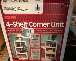 4 shelf corner unit