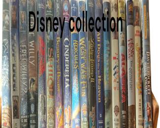 VHS movies including Disney Collection