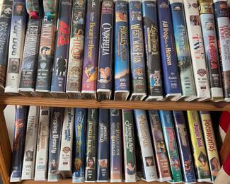 VHS vintage, Disney collection and many other children’s, DVD and VHS movies