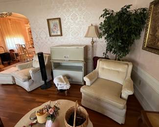 Three drawer file cabinet