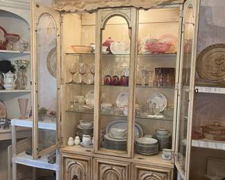 French Provincial Display Cabinet