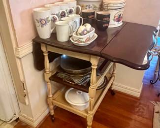 Drop Leaf Tea Cart