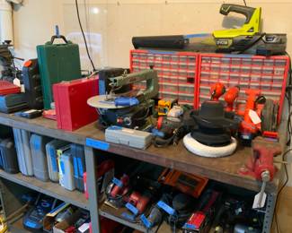 Ryobi Blower, Drills, Brad Nailer, etc.