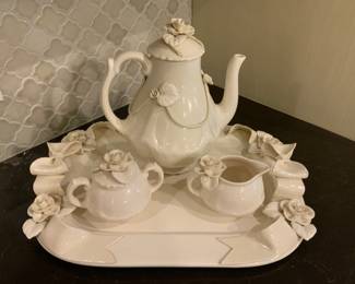 Paper Windows USA Pottery Tea Set