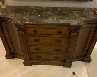 Beautiful Marble Top Sideboard