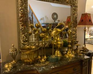 We have Brass! Candlesticks, pots, etc.