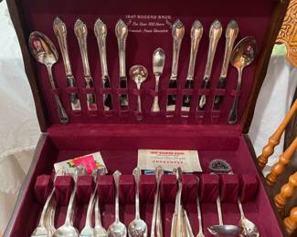 Silver plated service for 8