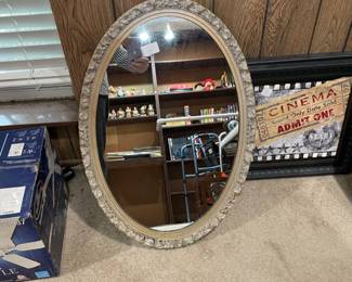 Vintage mirror medicine cabinet