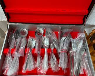 Vintage Stainless steel flatware set still in original packaging