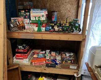 Tonka and John Deere Toys, games puzzles
