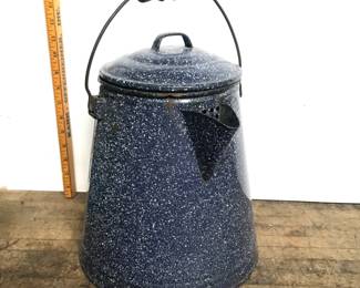 Graniteware coffee pot