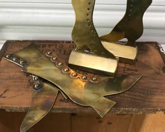 Antique brass "Fireplace" shoes