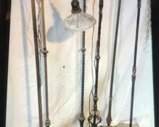 Many styles of antique & vintage floor lamps than pictured 