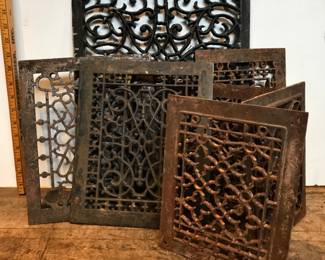 Antique Heating Grates Cast iron 