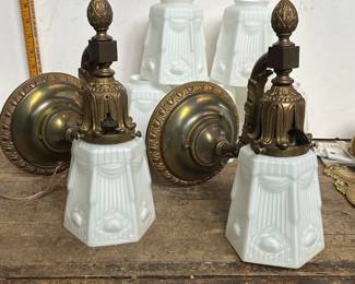 19th c Sconces 3 pairs available all re-wired